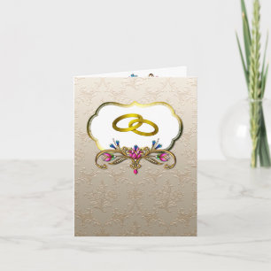 Hochzeit wünscht Grußkarte Karte