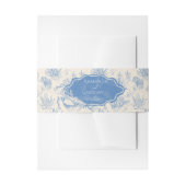 Hochzeit zum Thema Blauer Toiler Ozean Einladungsbanderole (Vorderseite Beispiel)