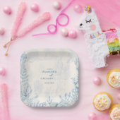 Hochzeit zum Thema Blauer Toiler Ozean Pappteller (Party)