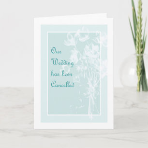 Hochzeitabsagekarte Ankündigung