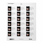 Hochzeitadresse Adressaufkleber (Vorne)