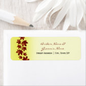 Hochzeitadresse-Etikett - Blätter zur Hochzeit im (Insitu)