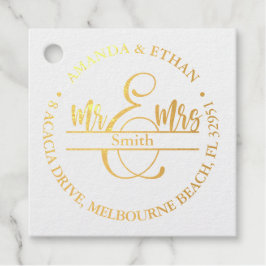 Hochzeitadresse Geschenkanhänger