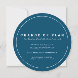 Hochzeitänderung des Plans aufgeschobener Kreis Ma Save The Date