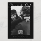 Hochzeitaufschub Ändern des Datums QR-CODE Save The Date (Rückseite)