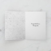 Hochzeitband Herz auf Birch Card Karte (Innenseite)