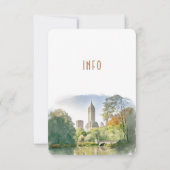 Hochzeitbeilage INFO und Details New York Einladung (Rückseite)