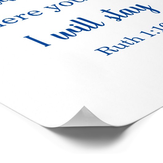 Hochzeitbibel Ruth Poster (Ecke)