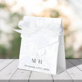 Hochzeitblaue Blumen Botanisches blaues Skript Geschenkschachtel