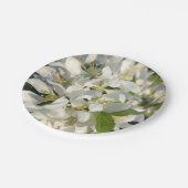 Hochzeitblüten 7" Papier Teller (Schrägansicht)