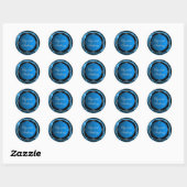 Hochzeitbride Groom Blue Sticker Foil (Blatt)