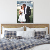 Hochzeitbride & Groom Foto glücklich für immer Leinwanddruck (Insitu (Schlafzimmer))