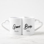 Hochzeitbride Groom Newlyweds Tasse der Liebhaber<br><div class="desc">Braut Groom Newlyweds Liebhaber Mug,  Personalisieren durch Hinzufügen von Braut und Groom Namen</div>