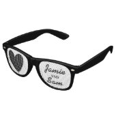 Hochzeitbrille Partybrille (Schrägansicht)