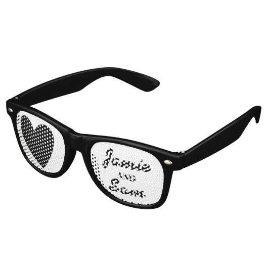 Hochzeitbrille Partybrille (Schrägansicht)