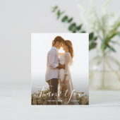 Hochzeitbudget Foto Danke Karte (Stehend Vorderseite)