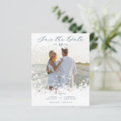 Hochzeitbudget Minimalistisch Beach Summer Foto (Stehend Vorderseite)