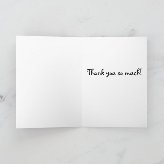 HochzeitDanke III Dankeskarte (Innenseite)