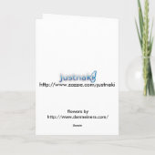 Hochzeitdanken (leer) dankeskarte (Rückseite)