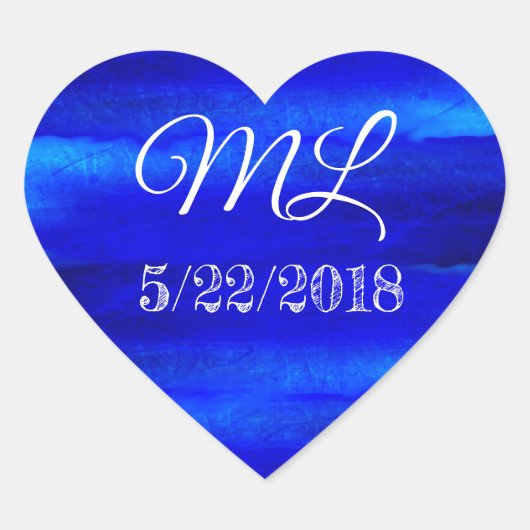 Hochzeitdatenstube und Aufkleber für das Herz des (Vorderseite)