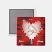 Hochzeitdatenzeitschrift Magnet (Vorderseite/Rückseite)