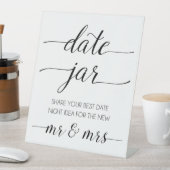 Hochzeitdatonnacht Ideenschmuck Sockelschild (In Situ)