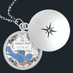 Hochzeitdatum Lucky Bluebird Jubiläumsnecklace Sterling Silberkette<br><div class="desc">Keepake Necklaces wählen Sie entweder Silber Platin oder Sterling Silver</div>