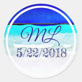 Hochzeitdatum und Aufkleber