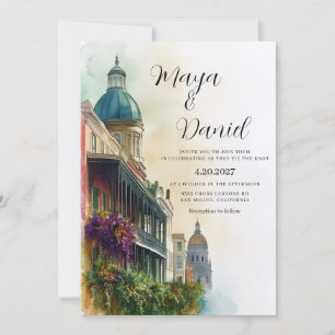 Hochzeitdestination New Orleans Louisiana Einladung