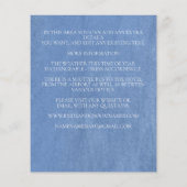 Hochzeitdetails Lichtblauer Vogelgrenzschutz der W Flyer (Hinten)