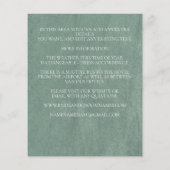 Hochzeitdetails - Sage Wildblume Bird Border Flyer (Hinten)