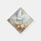 Hochzeitdove Floral Paper Napkins Serviette (Ecke)