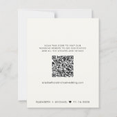 Hochzeitempfang Save the Date QR-Code (Rückseite)