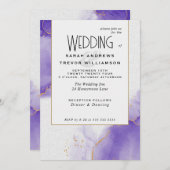 Hochzeiten Abstrakter Himmel Einladung (Vorne/Hinten)