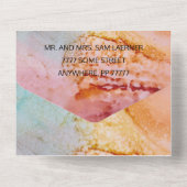 Hochzeiten aller N Einladenden Blume All In One Einladung (Rückseite)