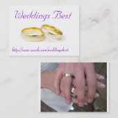 Hochzeiten am besten visitenkarte (Vorne/Hinten)