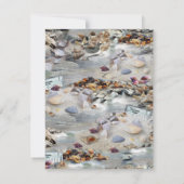 Hochzeiten am Meer am Strand Ankündigung (Rückseite)