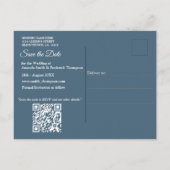 Hochzeiten am Meer am Strand Ankündigungspostkarte (Rückseite)