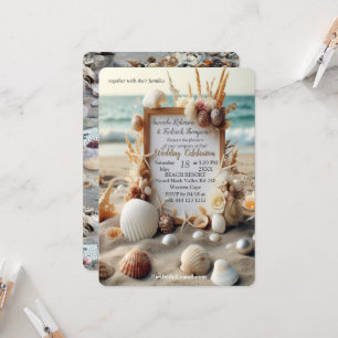 Hochzeiten am Meer am Strand Einladung