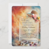 Hochzeiten am Meer am Strand Einladung (Vorderseite)