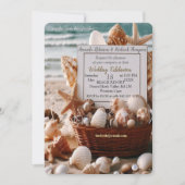 Hochzeiten am Meer am Strand Einladung (Vorderseite)