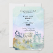 Hochzeiten am See im Gebirge Einladung (Vorderseite)