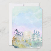 Hochzeiten am See im Gebirge Einladung (Rückseite)