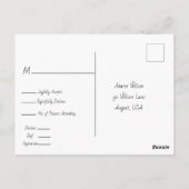 Hochzeiten am See im Gebirge Postkarte (Rückseite)