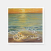 Hochzeiten am Strand Serviette (Vorderseite)