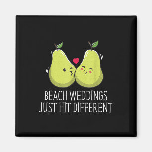 Hochzeiten am Strand treffen auf eine andere Hochz Magnet