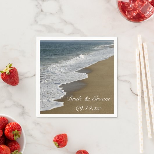 Hochzeiten am Strand und am Meer Serviette (Beispiel)