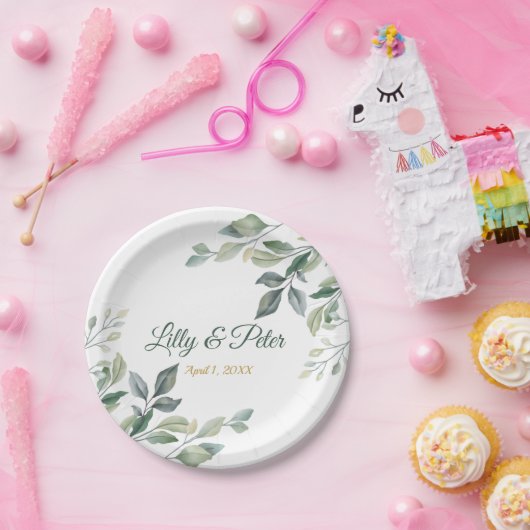 Hochzeiten, Brautparty-Papier-Teller Pappteller