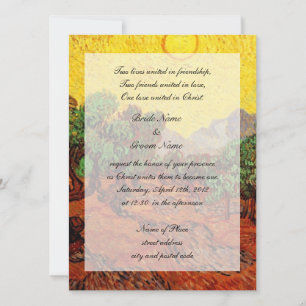 Hochzeiten der Religionen,Vincent van Gogh Olivenb Einladung