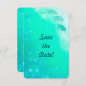 Hochzeiten des modernen Ozeans Mystische Meeressch Save The Date (Vorne/Hinten)